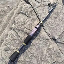 Vara de pesca telescópica ultracurta, multifuncional, vara de fundição giratória, vara de pesca de alto carbono, durável, antiderrapante - Image 6