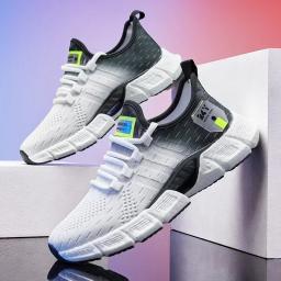 Tênis de corrida antiderrapante masculino, tênis de corrida leve e suave, casual para esportes ao ar livre, resistente ao desgaste de caminhada, escolha - Image 1