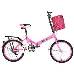 WOLFACE-Bicicleta dobrável para adultos com cesto, bicicleta de estrada, bicicleta de lazer, estudante primário e secundário, 20 in, novo - Image 6
