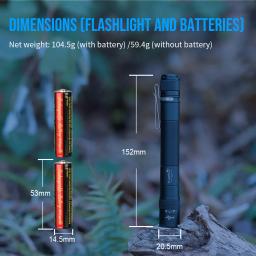 Trustfire l5 1000lm edc lanterna tática usb portátil recarregável tocha mini luz led com clipe traseiro para acampamento de emergência - Image 3