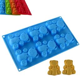 3D Cartoon Bear Cake Mold, Animal Cookie Silicone Mold para cozimento, Chocolate, Doces, Suprimentos de cozinha, Cupcake Decoração, Chaveiro - Image 6