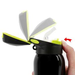 Garrafa de água de bicicleta de aço inoxidável, garrafa de bebida, palha térmica simples, esporte ao ar livre, chaleira quente, 500ml - Image 5