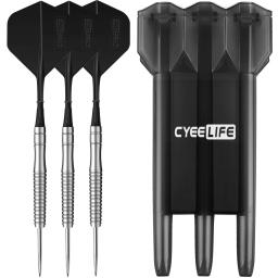 Cyeelife dardos de ponta de aço de tungstênio 23g, 90% com estojo para transporte, e uma peça de competição de voos profissional, conjunto de dardos - Image 1