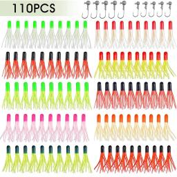 Conjunto de isca com cabeças de plástico, kit de pesca de truta com 110 peças - Image 6