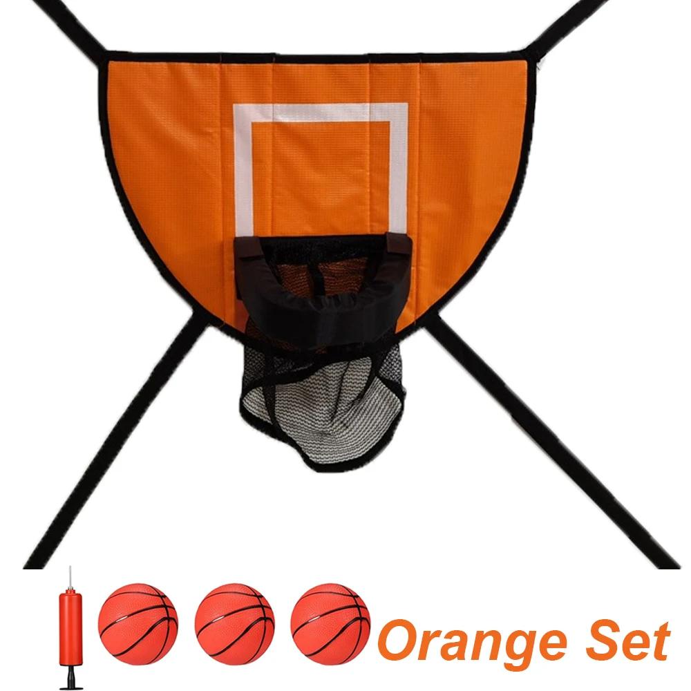 Conjunto de Mini Basquete em Trampolim Infantil com Protetor Solar Impermeável e Material Macio