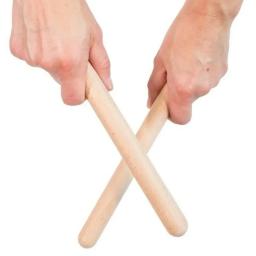 2x clássico claves instrumento de percussão clássico claves ritmo varas baquetas de madeira crianças brinquedo musical aprendizagem ritmo - Image 4