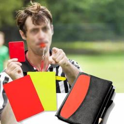 Futebol Futebol Referee Card Sets, Árbitro de advertência, Cartões vermelhos e amarelos com carteira, folha, caderno, juiz acessórios - Image 5
