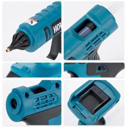 Cordless elétrica Hot Melt pistola de cola, cola em bastão, soldagem Hot Air Gun, Home Artesanato DIY, Makita bateria 18V, 11mm, 100W - Image 6