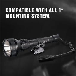 Recarregável Caça Lanterna LED, 2300Lumens, Tocha Tática, Luz Poderosa por 18650 Bateria para Acampar, Auto Defesa - Image 6