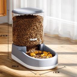 HOOPET-Bebedor automático para animais de estimação, alimentador úmido e seco, tigela de bebida, tigela de comida, grande capacidade, pet fornecimentos - Image 5