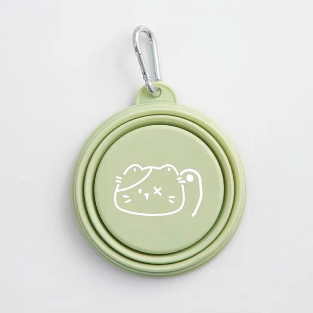 Tigela Silikonada para Cães de 350ml - Ideal para Comida e Água, Portátil para Acampamentos e Acessórios de Pet