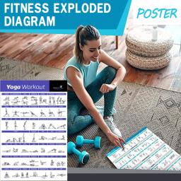 Cartaz De Treino Para Ginásio Em Casa, Murais De Treino De Fitness, Equipamentos De Exercício, Barbells, Treinamento De Força, Cartaz De Yoga, Decoração - Image 2