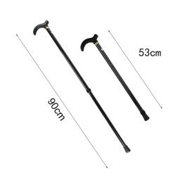 Bastão com alça ergonômica, comprimento de 2 seções, ajustável, estável, muleta antiderrapante, bengala de caminhada para homens e mulheres, camping - Image 6