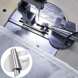 Pé de pressão de aço inoxidável laminado, Universal Sewing Scroll, Hemmer Foot, Ferramentas de artesanato, Acessórios DIY, 3mm-10mm - Image 3