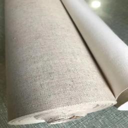 Lona de mistura de linho preparada em rolo grande de 1,75 m para prática pintada à mão - Image 3