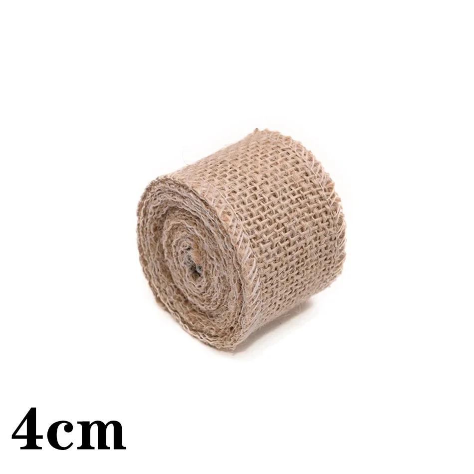 2m natural juta tecido serapilheira artesanato fita de cânhamo 3mm 4mm 5mm 6mm 8mm 10mm 12mm decoração de natal para casa costura diy - Image 1