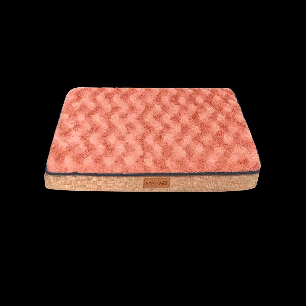 Memória espuma Pet Bed com removível lavável Faux Fur Cover, cama do cão impermeável para Crate, Anti-Slip Bottom, ortopédico - Image 1