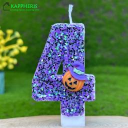 Sparklers Halloween Pumpkin Velas, Original, Feliz Aniversário, Decorações De Bolo Para Crianças Festa - Image 6