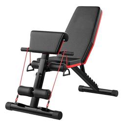 Banco abdominal multifuncional para exercícios de ginástica em casa, peso dobrável e ajustável - Image 1