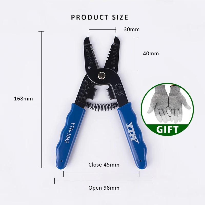 Alicate de crimpagem para homens, ferramentas múltiplas, decapadores de fios, automático, mini cabo de corte, remoção manual, isolamento, YTH-78-318 - Image 1