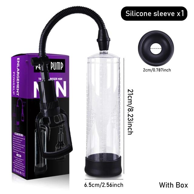 Bomba Peniana Elétrica IPX7 20cm Silicone ABS