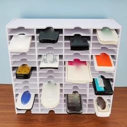 Organizador de armazenamento de pintura artesanal, fita cassete de pvc, rack de mesa, ferramenta para artistas, suprimentos de arte, bandeja de pintura de diamante - Image 4