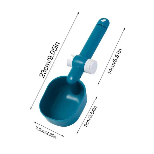 Colher Multi-Funcional para Alimentação de Pets com Clip de Selagem - Ideal para Gatos e Cães