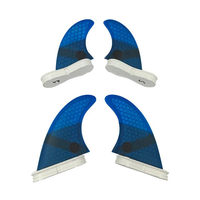 Prancha de Surf Quad Fins Upsurf M + GL com Desempenho de 2 Fins em Fibra de Vidro e Honeycomb Disponível em 4 Cores