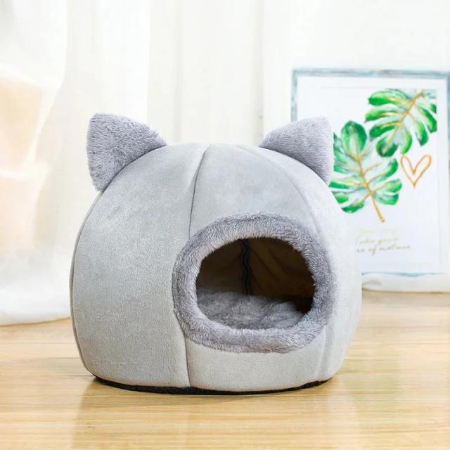 Cama Auto-aquecedora Pet Tent Cave para Gatos e Cães Pequenos - Conforto e Refúgio para Seu Animal de Estimação
