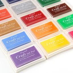 Inkpad para Carimbo Artesanato DIY, Scrapbooking Tinta Pads, Borracha, Carimbos De Madeira, Papel Inkpads, Finger Print, Paper Decor, 15 Cores - Image 2