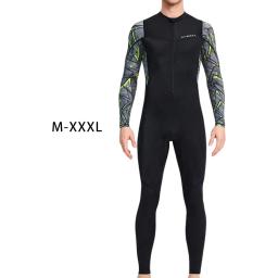 Fato de mergulho neopreno para homens, corpo inteiro mergulho terno com zíper frontal, para snorkeling, surf e natação - Image 4