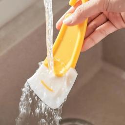 Espátula de silicone antiaderente para panela de cozinha, raspador macio, ferramenta de limpeza para cozinha - Image 4