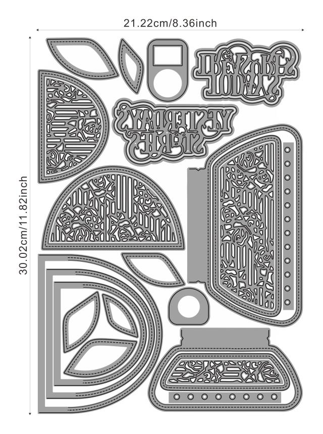 Corte de Metal para Scrapbook: Livro de Memórias, Cartões e Artesanato em Relevo Addycraft