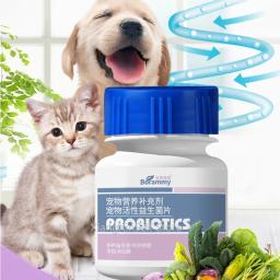 Pet Health Supplements for Cats and Dogs, Vários Probióticos Ativos, Ajuda na Digestão, Suprimentos Nutricionais Antibacterianos, 80 Comprimidos - Image 3