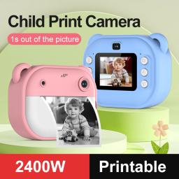 Mini Instant Print Camera for Kids, Câmera Fotográfica Digital, 2 Rolos, Papel de Impressão, Aniversário, Feriado, Meninas, Meninos, De 3 a 12 anos - Image 3