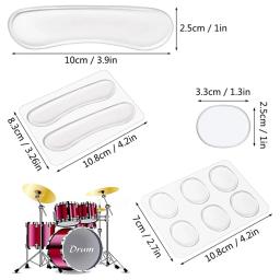 24 pçs amortecedores de tambor obter nítidos tons claros almofadas de gel de silicone macio amortecedores mudos para tambores pratos controle de tom - Image 2