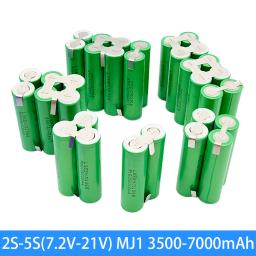 2S1P 1S3P 3S2P 4S2P 5S2P 8.4V 3.7V 10.8V 16.8V 18V MJ1 bateria 18650 3500mAh bateria para 18V chave de fenda bateria - Image 6