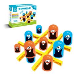 2 jogadores tic tac toe grande comer pequeno gobble jogo de tabuleiro pai-filho competição interativa jogo jogos de festa brinquedos para crianças - Image 3