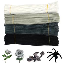 Chenille Hastes, Suprimentos Artesanais, A Granel para DIY Arte e Artesanato Projetos, Presente Criativo, 4 Cores Sortidas, 400 Peças - Image 1