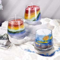 Cera de areia natural para fazer velas, cera de areia colorida, suprimentos DIY, decoração, pintura, corante, neve, 10g, 50g - Image 3