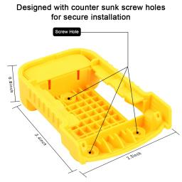 Suporte de bateria Camason, Estante para fixação de dispositivos, compatível com Dewalt e Milwaukee, 18V - Image 5