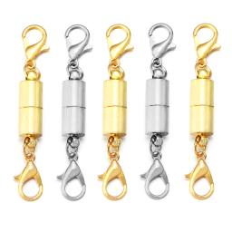5 pçs/lote Rodada Forte Fechos Magnéticos para Fazer Jóias Magnet End Fecho Conectores Fivela Fecho De Metal Com Fechos Lagosta - Image 2