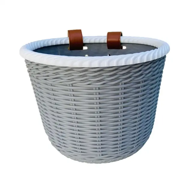 Cesta de Bicicleta Vintage para Crianças com Alças - Perfeita para Aventura ao Ar Livre e Armazenamento de Acessórios de Ciclismo