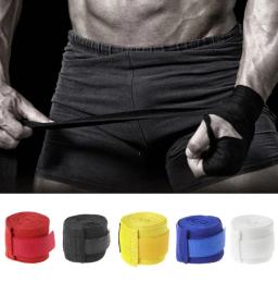 Bandagem De Pulso De Boxe De Algodão, Envoltório De Mão, Proteger De Combate, Kickboxing, Muay Thai, Treinamento De Envoltórios, 2.5m, 99,42" - Image 3