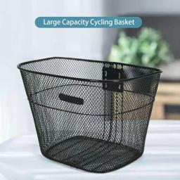 Cesta Anti-Deforma com Parafuso, Armazenamento de Itens, Grande Capacidade Cycling Basket, Acessórios de bicicleta - Image 1