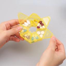 Mini pequena portátil viagem vitamina pílula caixa casos recipiente organizador comprimidos de armazenamento 7 dias grades medicina óleos de peixe - Image 5
