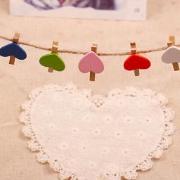Clipes de madeira coloridos para roupas, Papel fotográfico Peg, Pin Mini Prendedor de roupa, Clipes cartão postal, Home Wedding, Decorações do Dia dos Namorados, 50PCs - Image 6