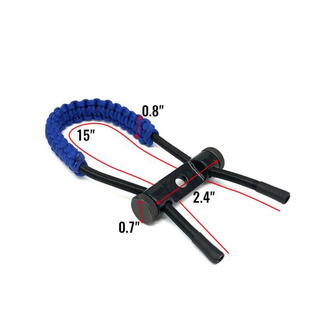Arco Composto Pulso Sling para Tiro com Alça Ajustável em Couro e Metal - Ideal para Caça e Tiro ao Alvo