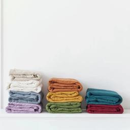 Folha de tecido de linho puro, tecido macio não tecido de feltro, costura DIY, Material de linho natural por metro, rolo, 280 cm x 50cm, 100% - Image 4