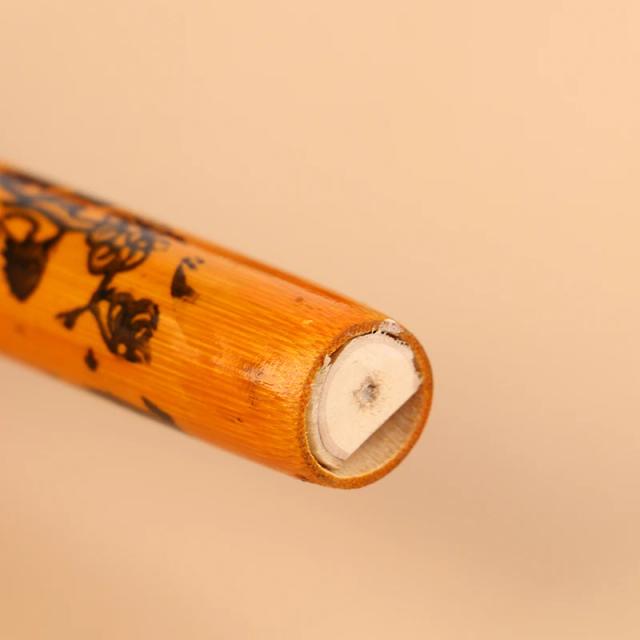Flauta de Bambu Chinesa Vertical para Iniciantes - 6 Buracos, Cor de Madeira, Ideal para Estudantes, 1 Unidade